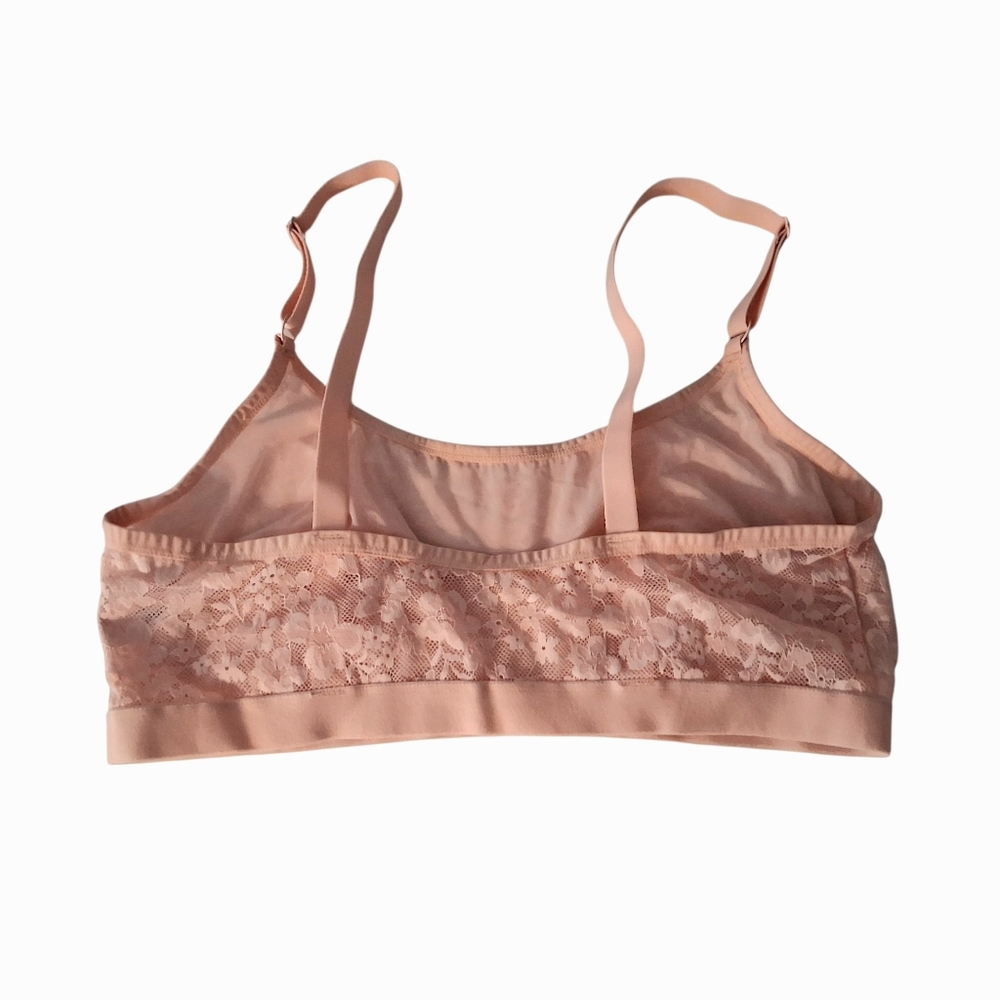 Auden Lace Bralette in Soft Pink Unlined XL - Picture 2 of 6